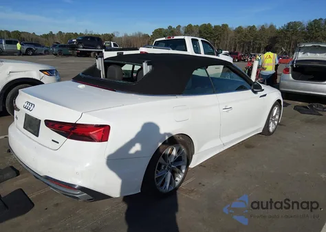 2021 Audi A5 Cabriolet Premium Plus 45 Tfsi Quattro S Tronic from USA, damaged, VIN WAUWAGF54MN000916